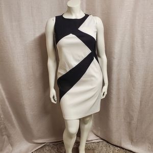 Black & White Sleeveless Dress